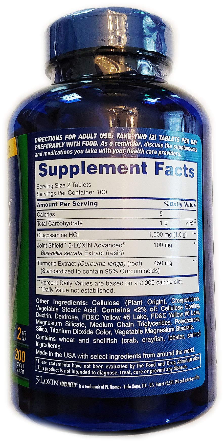Osteo Bi-Flex capsules closeup highlights glucosamine and curcumin for flexible joints