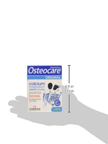 Osteocare bottle with label emphasizing natural ingredients and easy digestion