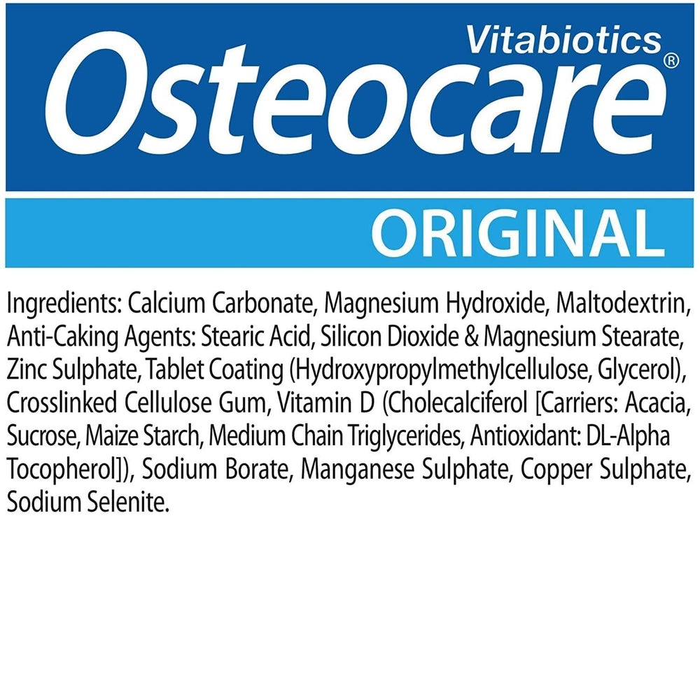 Osteocare calcium magnesium zinc balance graphic for bone health