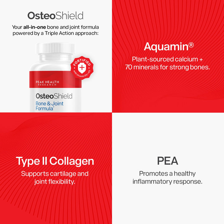 OsteoShield daily capsules ready to fit into a routine.