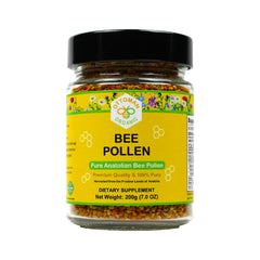 Ottoman Organic bee pollen jar packshot highlights premium purity for daily immune support.