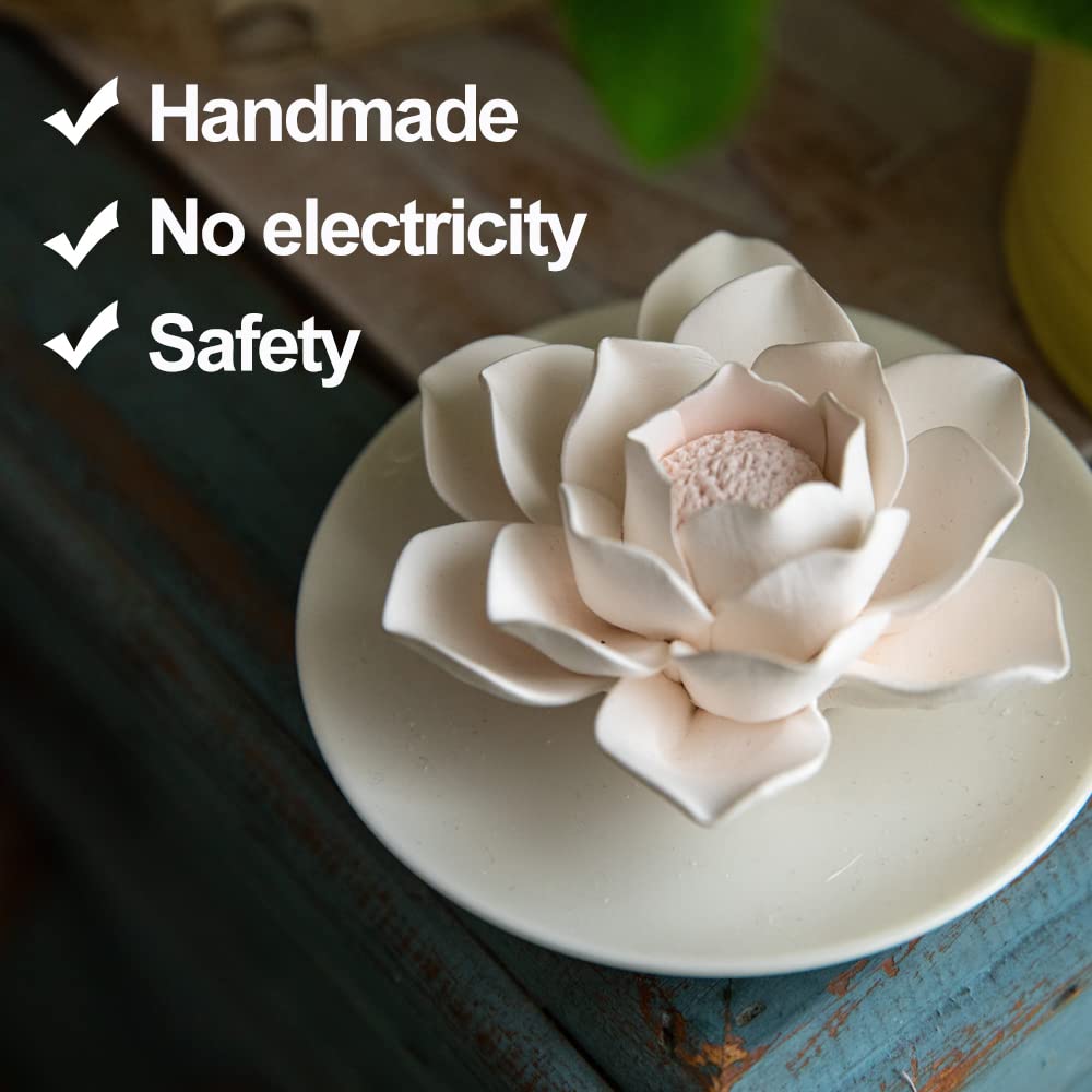 Oumeiben Lotus diffuser petal demonstrates gentle, slow aroma diffusion.
