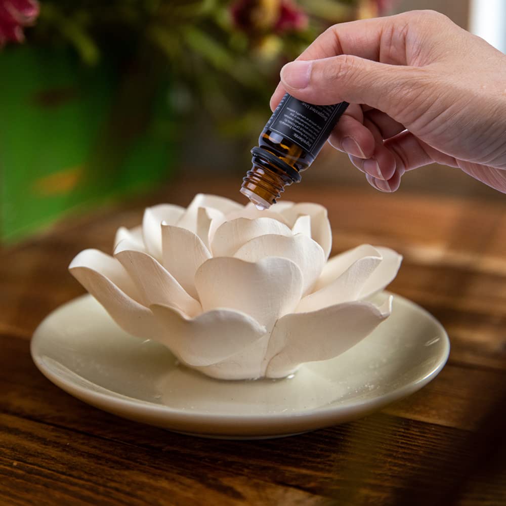 Oumeiben porcelain diffuser stand prevents oil leakage on desks.