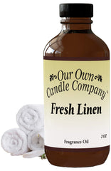 Our Own Candle Company Fresh Linen bottle pour for diffuser use.