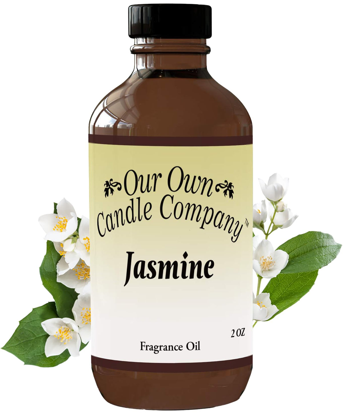 Our Own Candle Company jasmine diffuser oil bottle for home use.