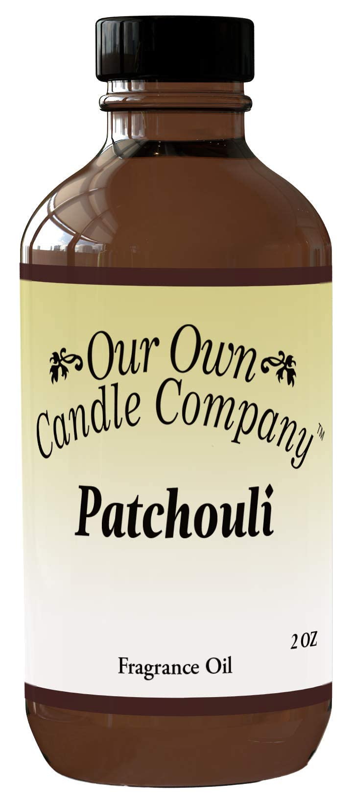 Our Own Candle Company patchouli diffuser oil bottle in 2oz for home scenting