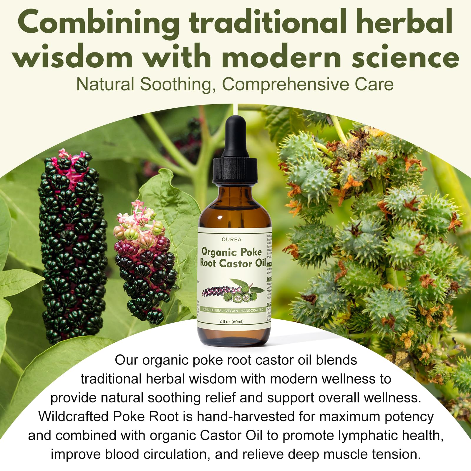 OUREA oil used for warm massage during self-care routines.