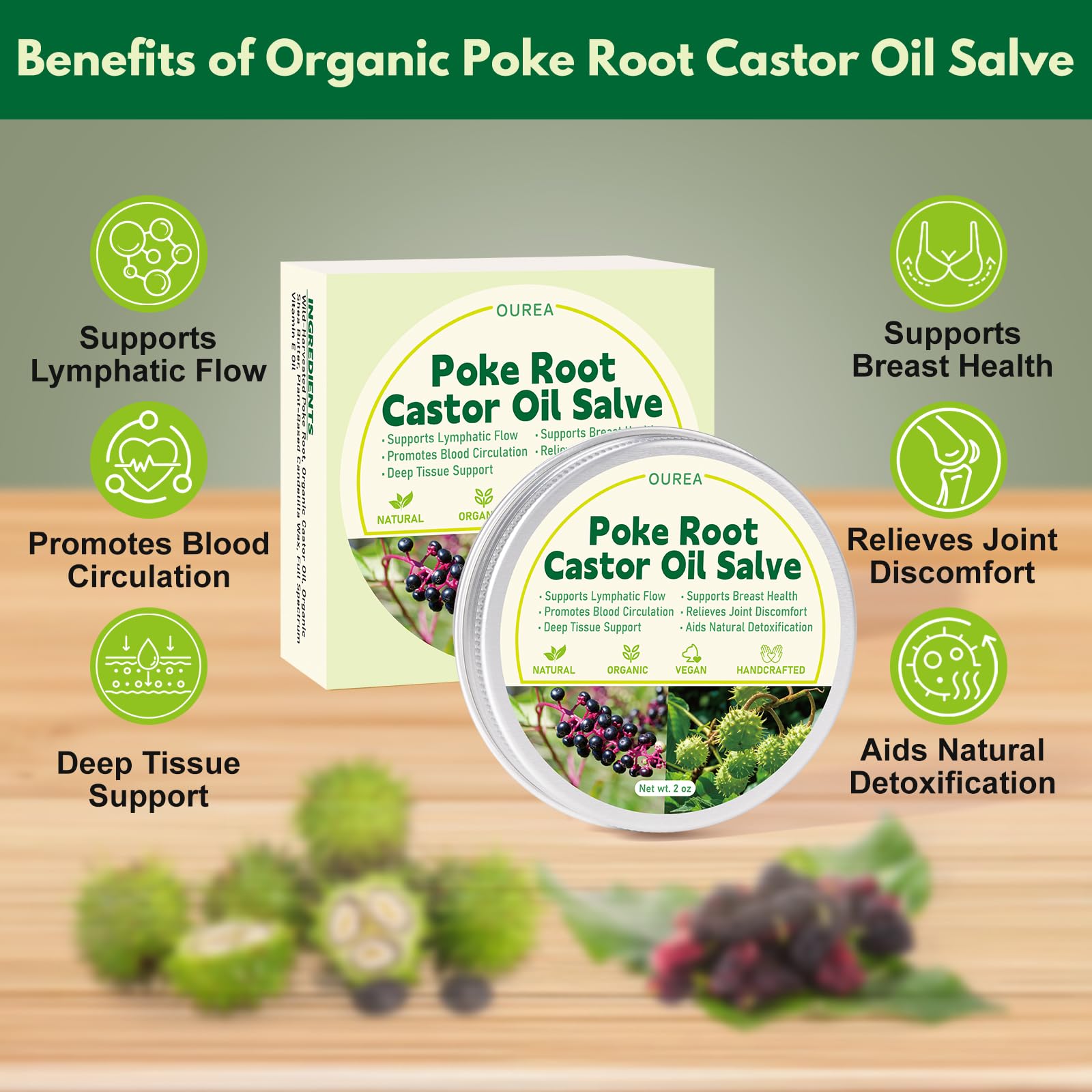 Applying salve to the arm demonstrates gentle, targeted use for soft tissue comfort.