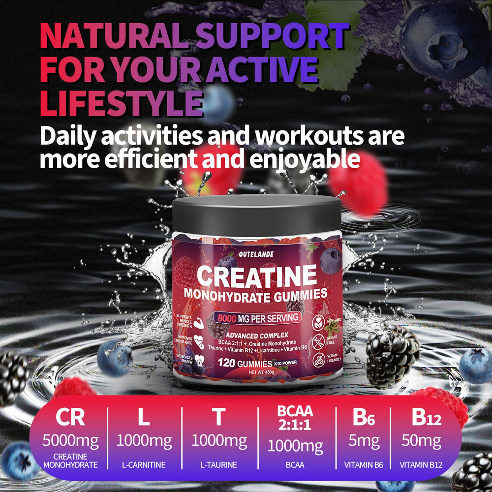 Chewy gummies provide on-the-go convenience for busy fitness routines.
