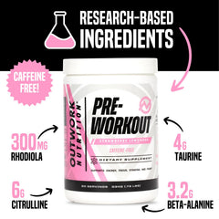Outwork Nutrition non-stim pre-workout powder-dissolve demonstrates smooth hydration and pumps.