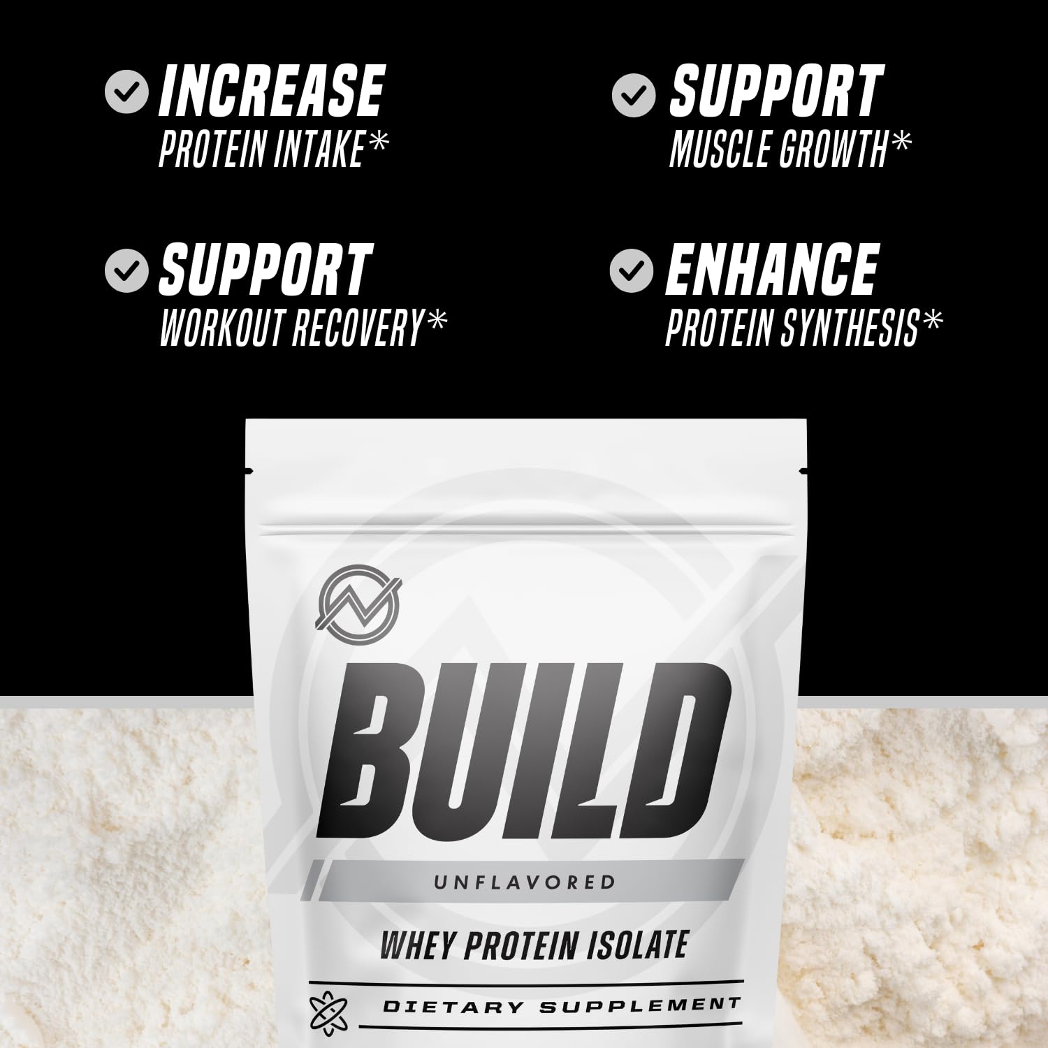 Close-up of Outwork Nutrition whey isolate scoop ready to measure protein
