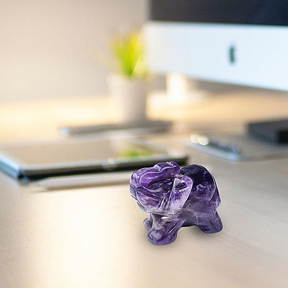 Ouubuuy amethyst elephant gift-ready packaging for thoughtful gifting occasions.