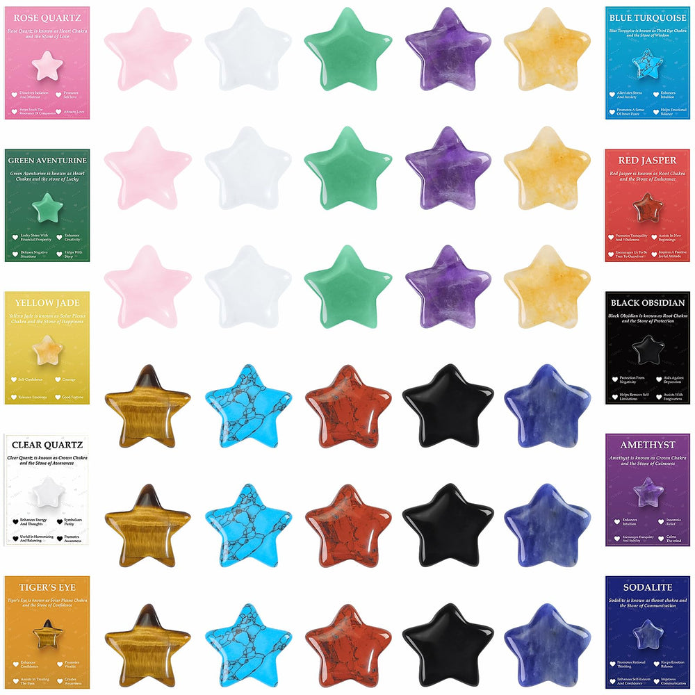 Ouubuuy star stones amethyst collection promotes calm focus during meditation