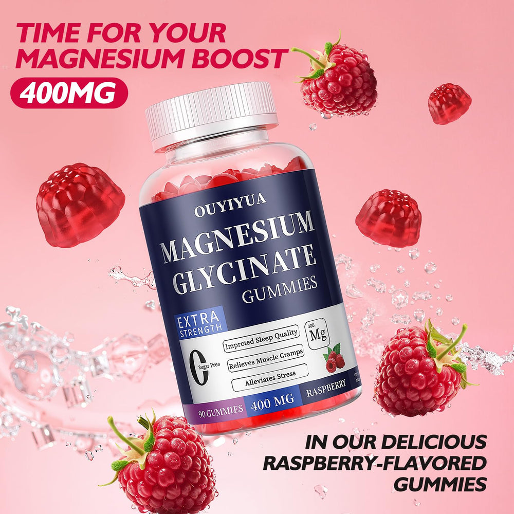 OUYIYUA Magnesium Glycinate Gummies ingredients highlight pepper extract for digestion support