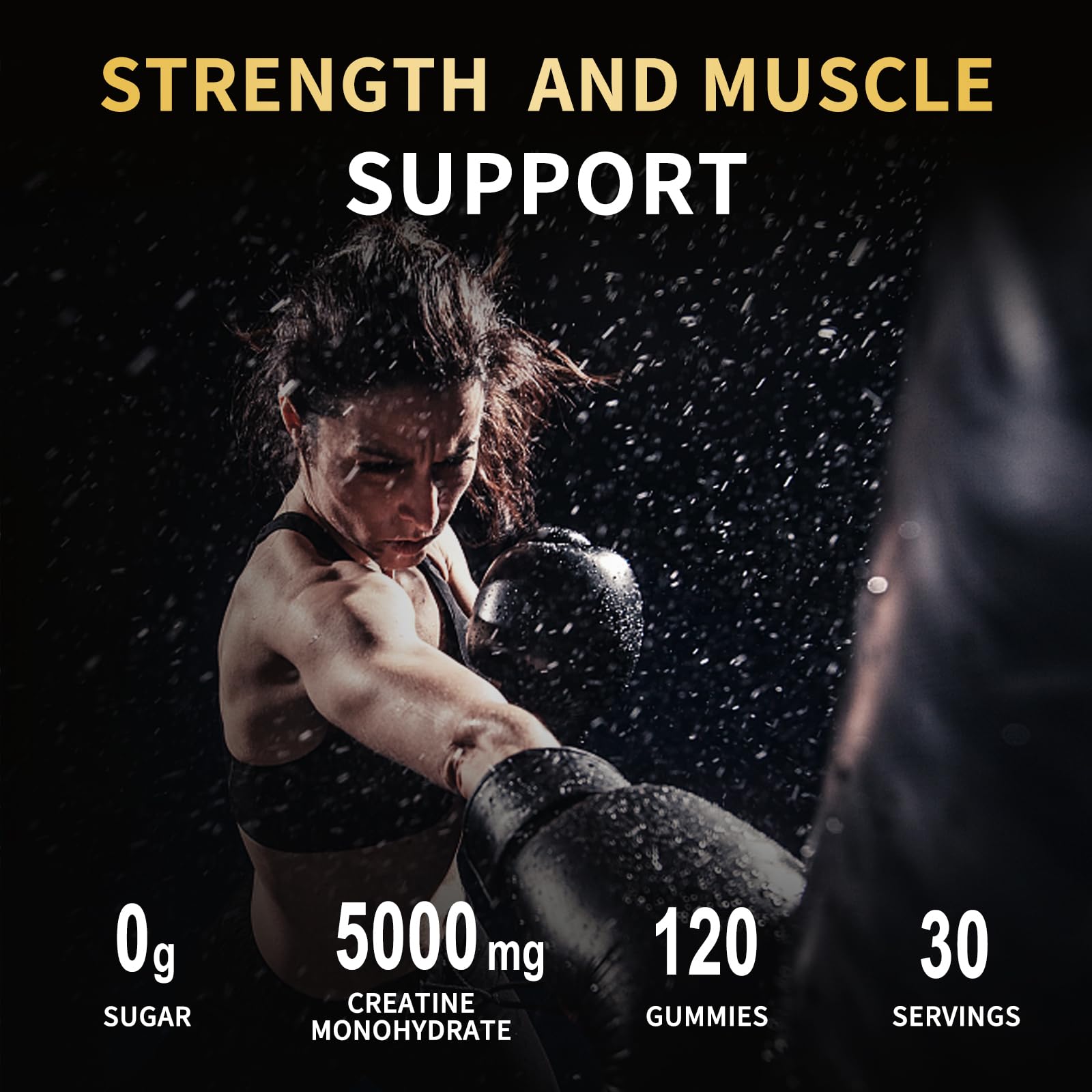 Athlete taking OUYIYUA gummy pre-workout for focus and stamina