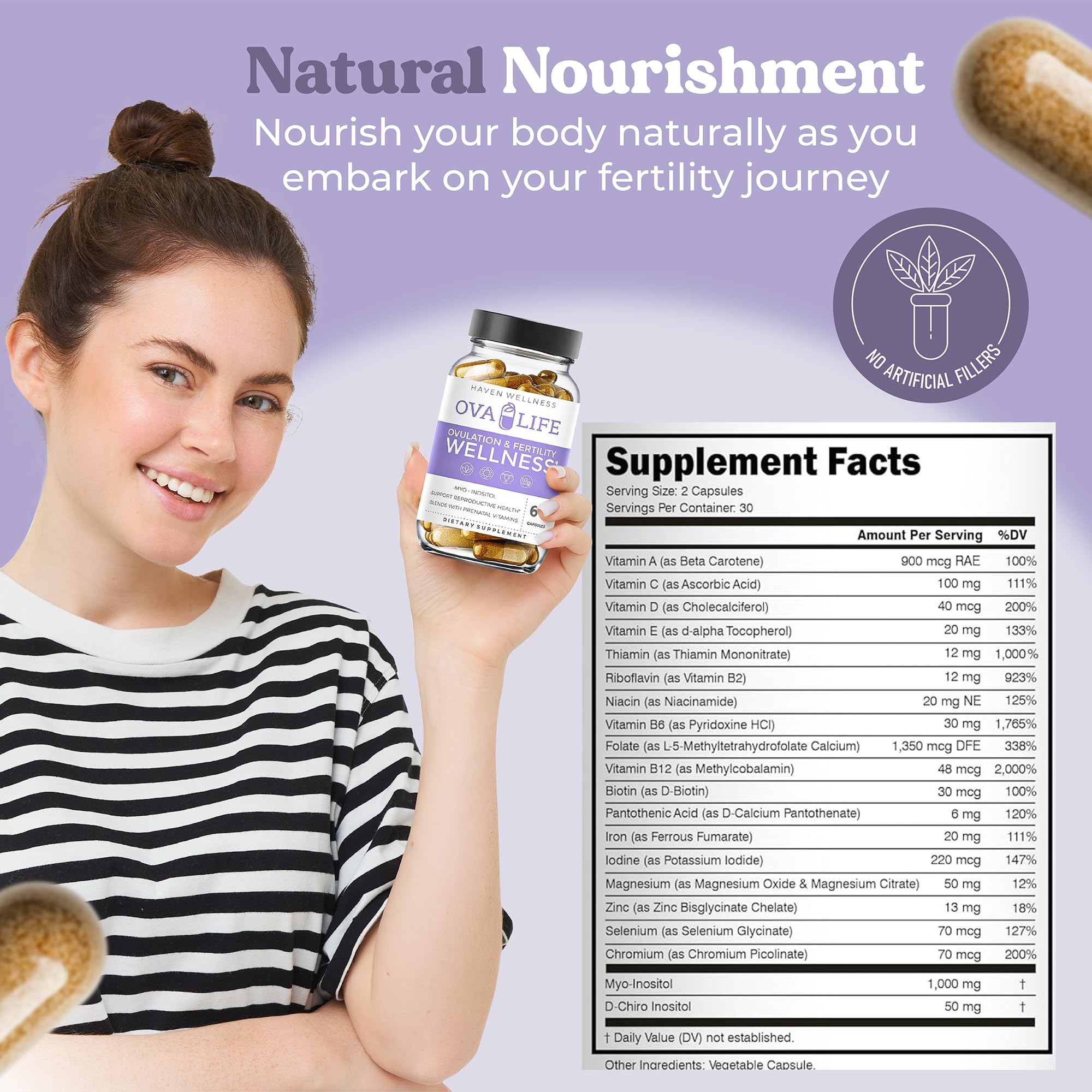 Ovalife ovarian health illustration emphasizing egg quality support