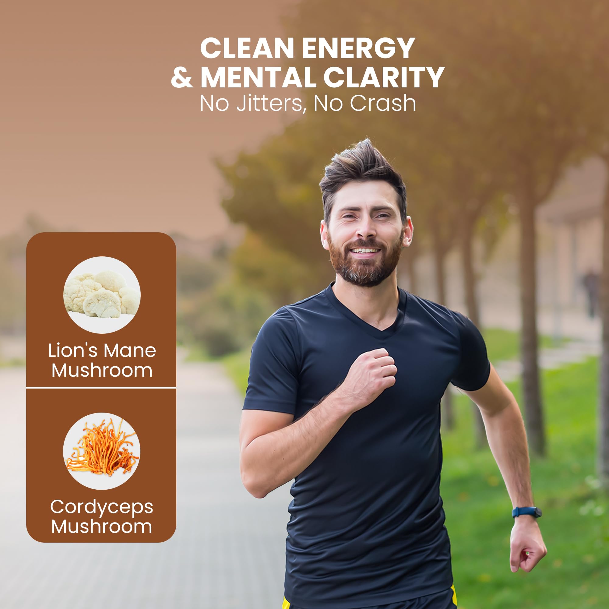 OVIA Natural 10 Mushroom Coffee packaging box signals premium, small-batch production