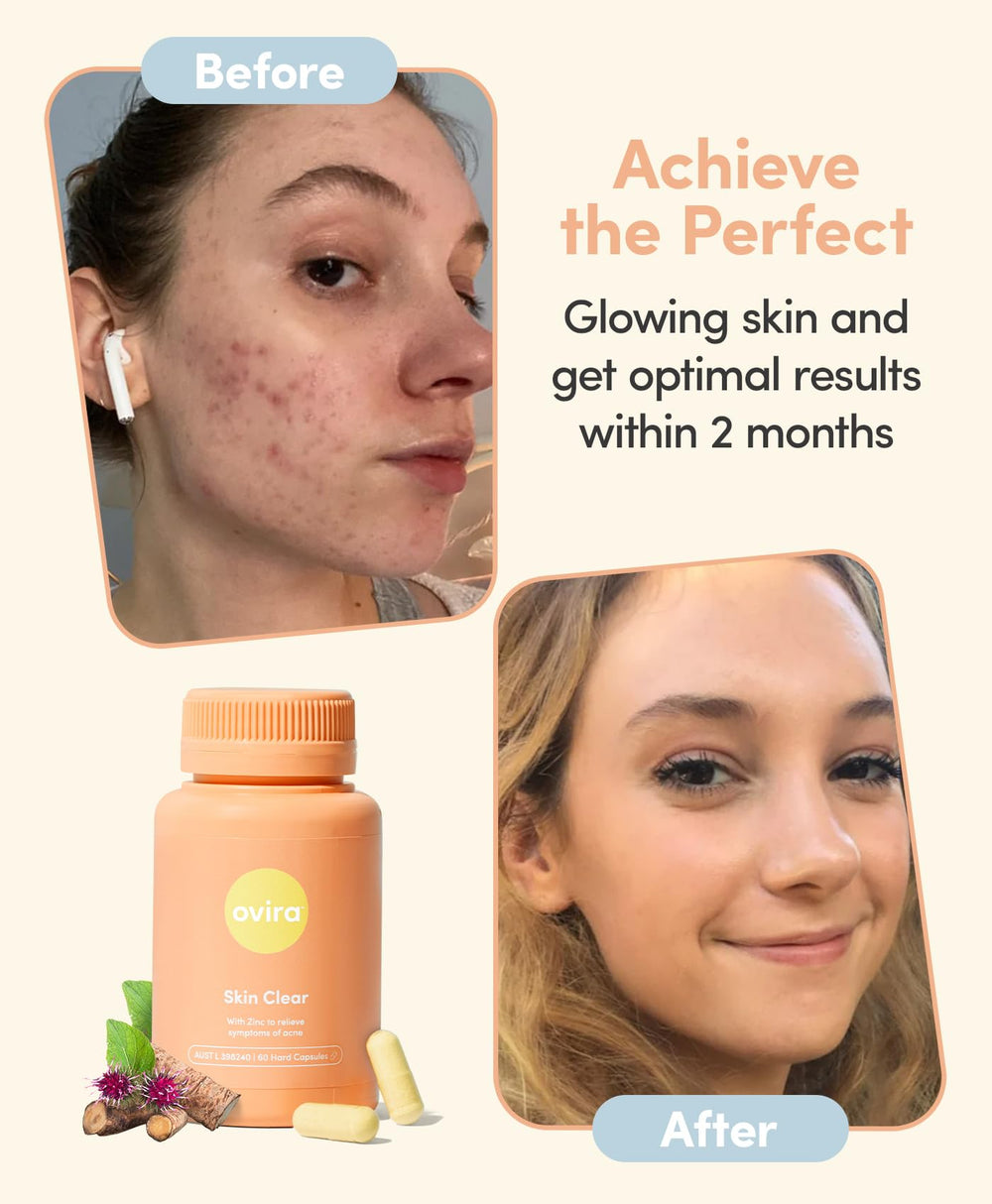 Lifestyle shot suggesting healthy glow with consistent Ovira use