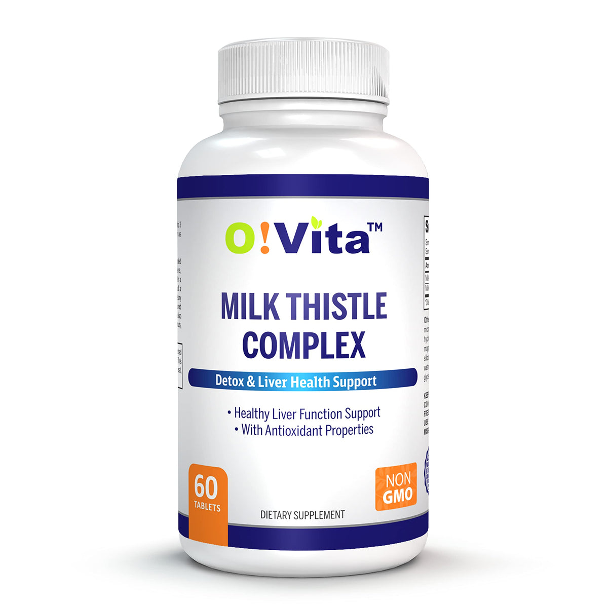 OVITA Milk Thistle Complex bottle showing the product and strength for liver support