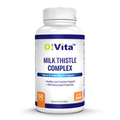 OVITA Milk Thistle Complex bottle showing the product and strength for liver support