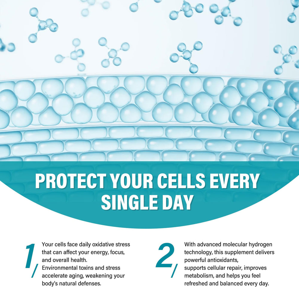 Owe Uself Hydrogen Water Tablets packaging highlighting magnesium and 12 ppm H2