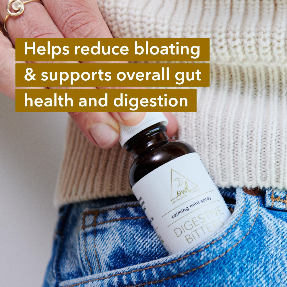OWL VENICE Ginger root and Fennel seeds blend close-up for gentle digestion.