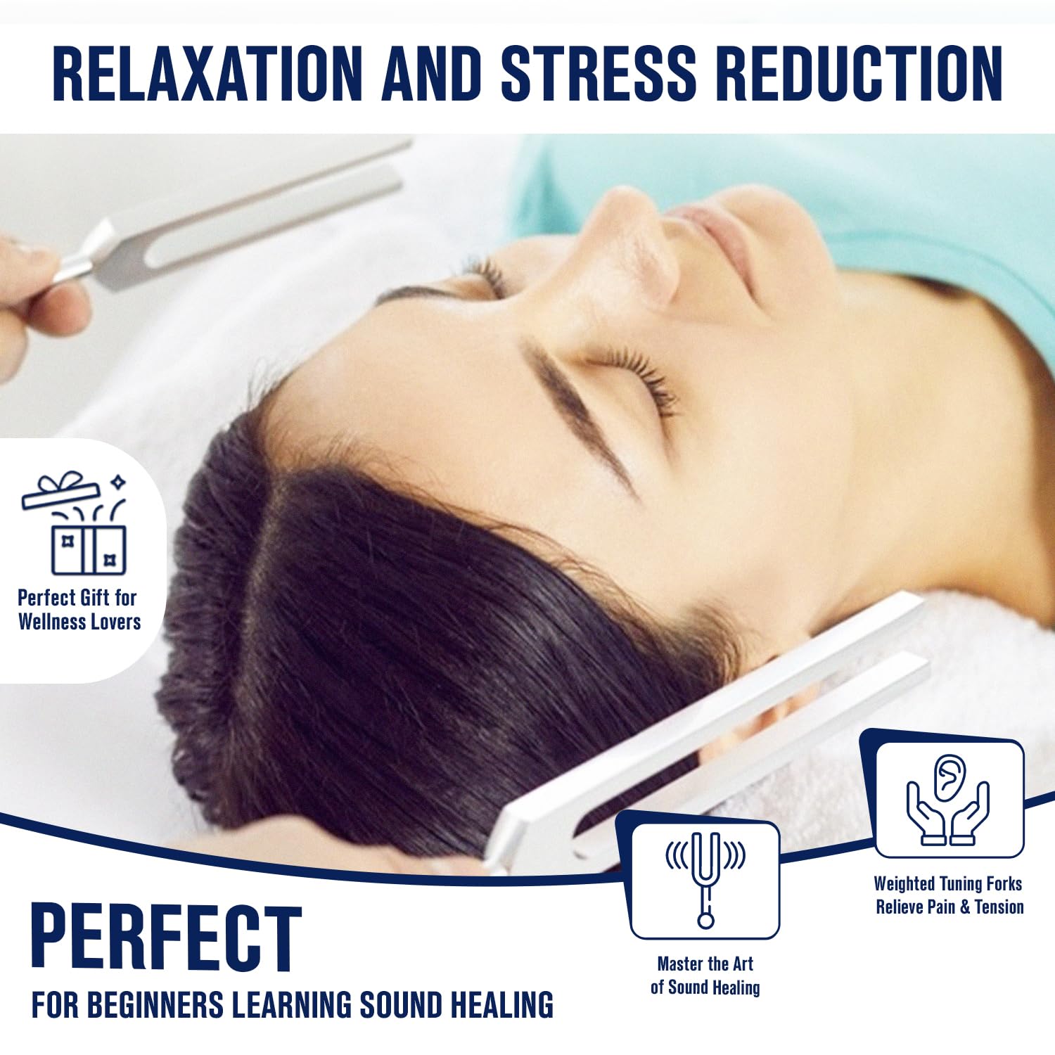 Owzars 256Hz tuning fork ready for vibration therapy and chakra balancing