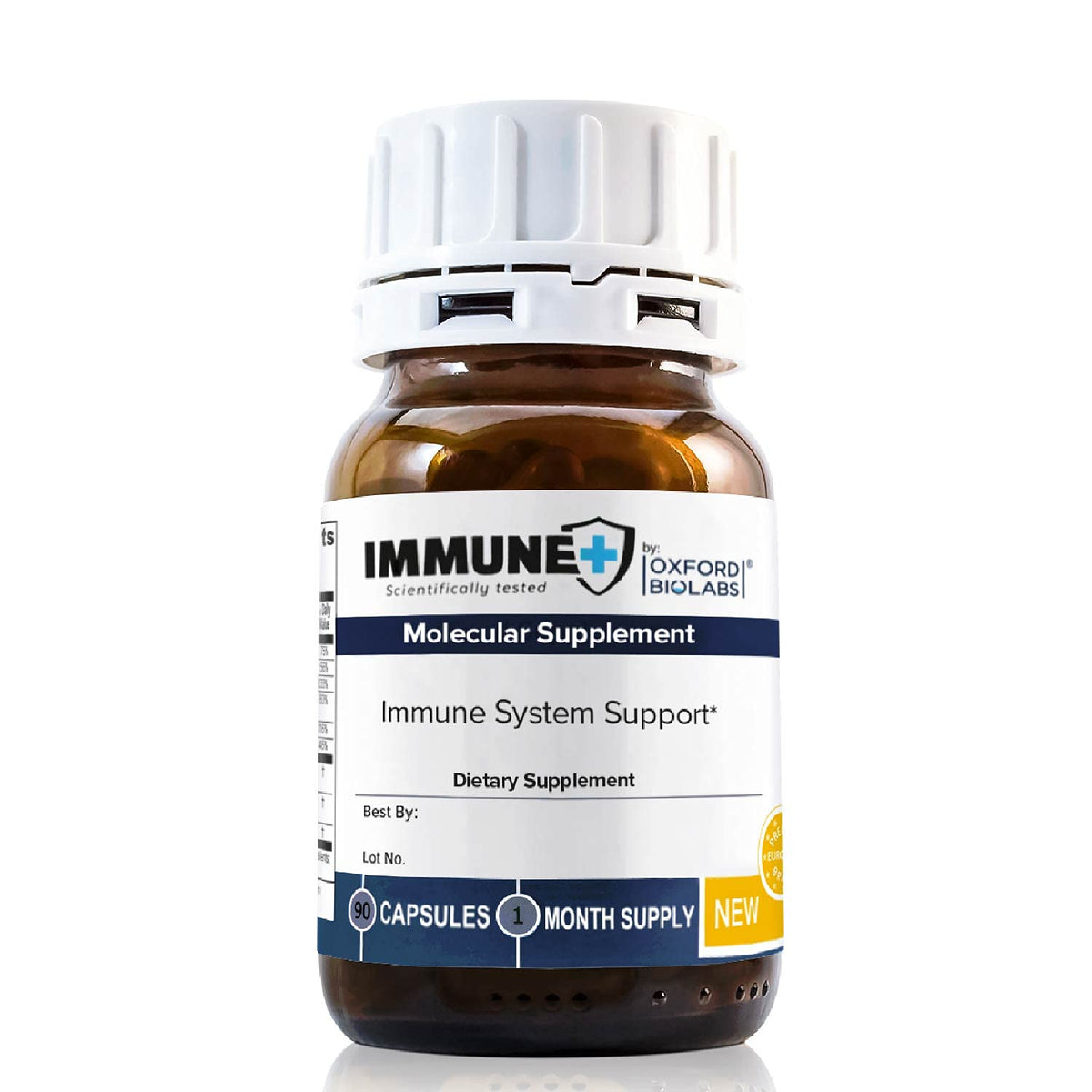 Oxford Biolabs ImmunePlus bottle front for immune support and daily wellness.