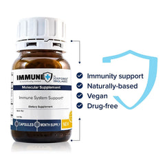 Oxford Biolabs ImmunePlus capsules ready for vegan-friendly daily intake.