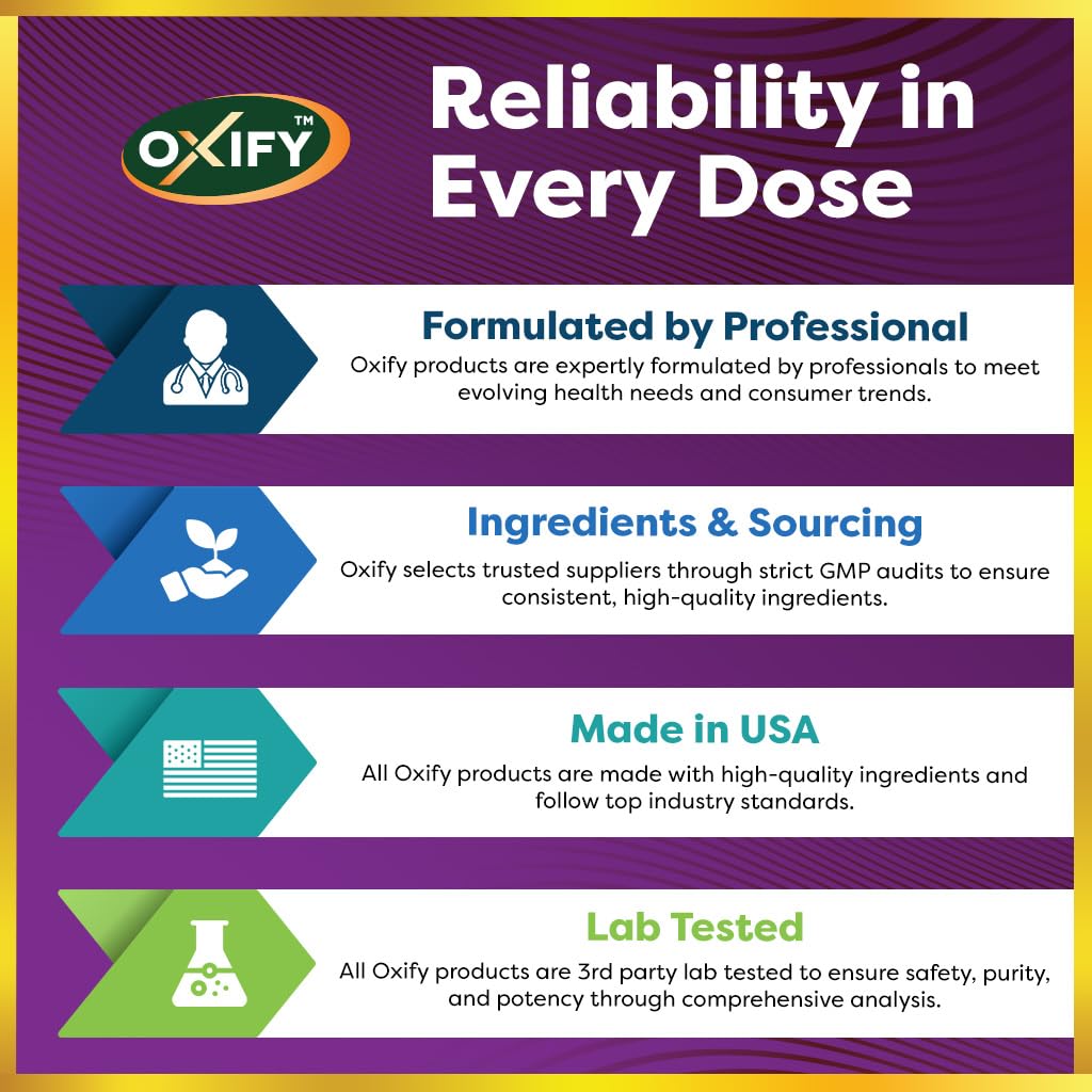 Oxify Lactase Enzyme 9000 bottle back label with gluten free and non GMO notes
