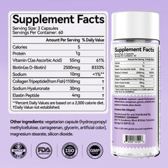 OxyEnergy collagen capsules bottle open shows easy daily capsules