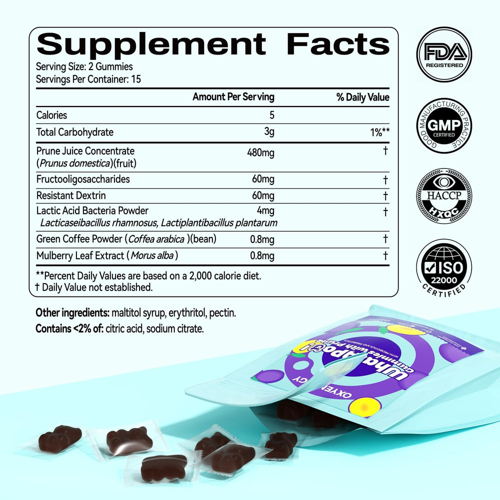 Transparent supplement facts label showing calories per serving