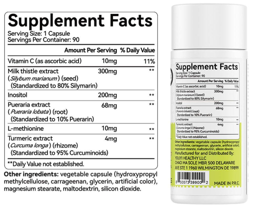 OxyEnergy milk thistle capsule close-up for liver detox support.