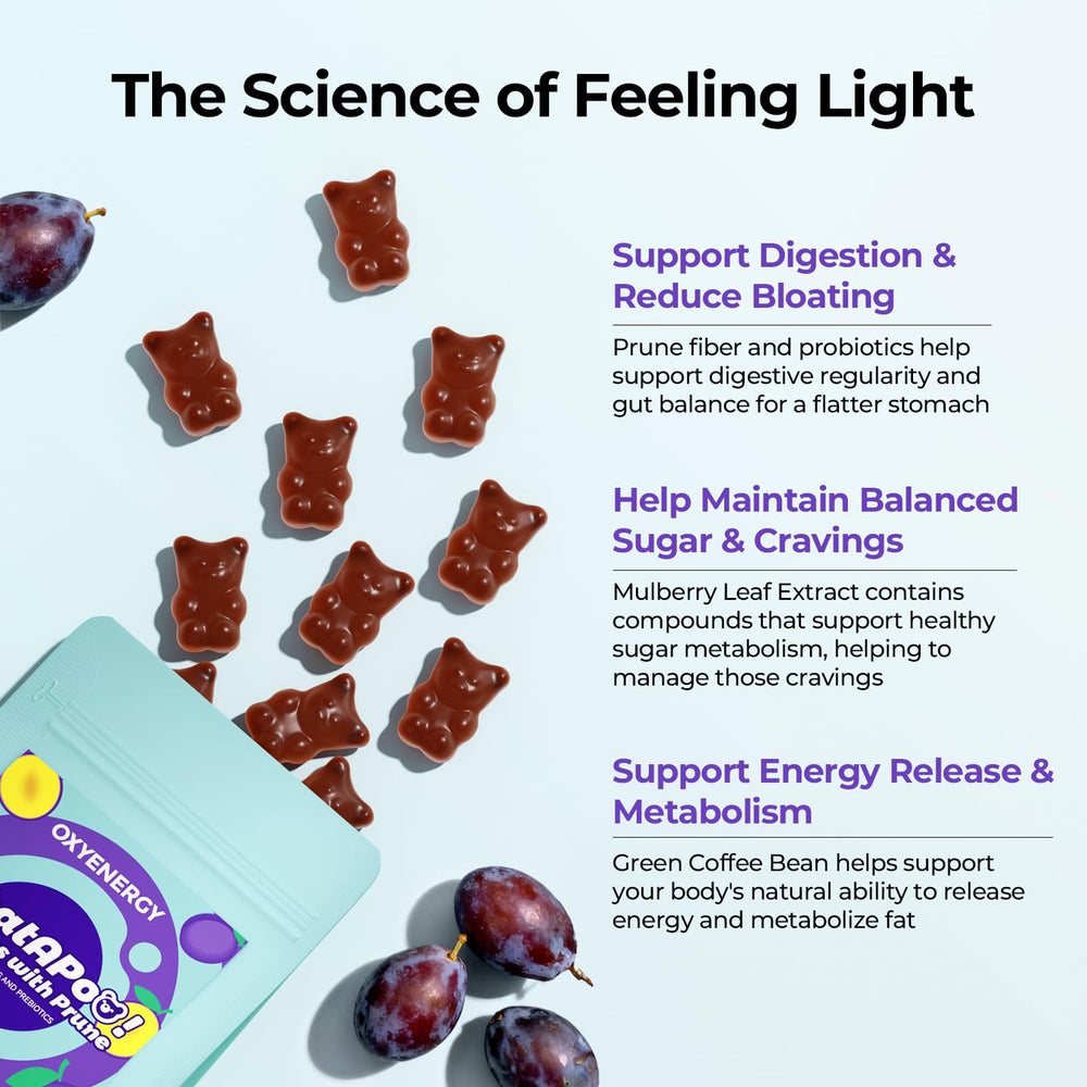 OxyEnergy packaging shown alongside healthy lifestyle accessories