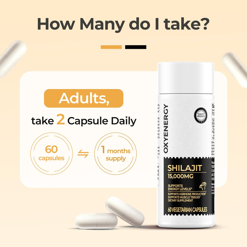 OxyEnergy Shilajit energy-boost concept visual for everyday vitality.