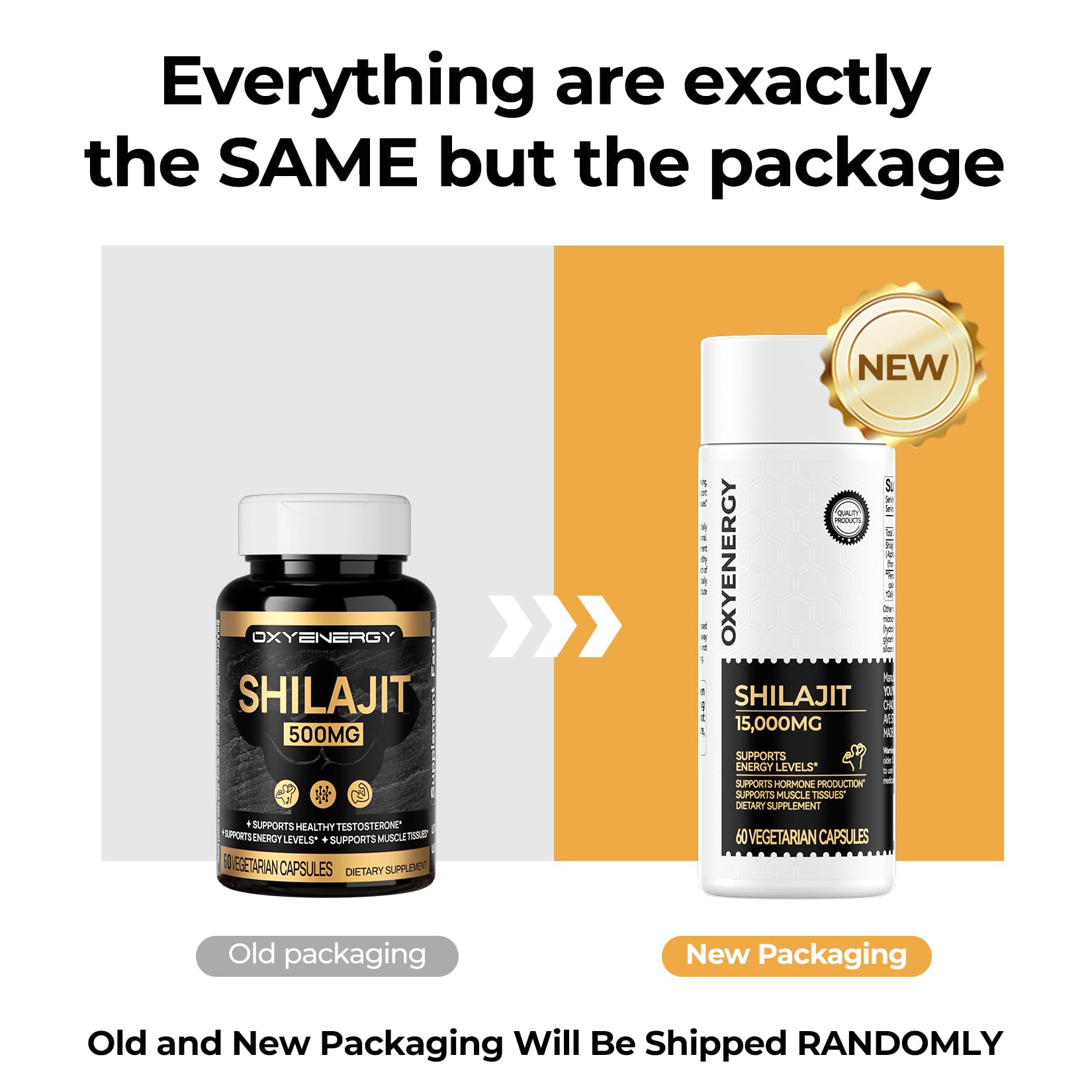 OxyEnergy Shilajit GMP-certified facility badge symbolizing purity.