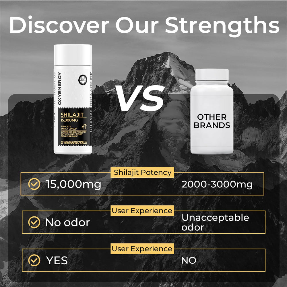 OxyEnergy Shilajit Himalayan mountains hinting at natural energy origins.