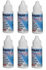 OxyLift Sixpack by Oxygen America, front-view bottle-pack showing the natural oxygen boost for daily wellness.