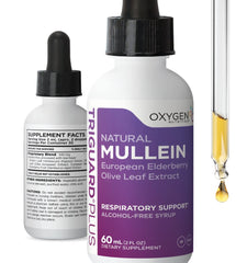 Oxygen Nutrition TriGuard Mullein Plus bottle front for easy daily use.