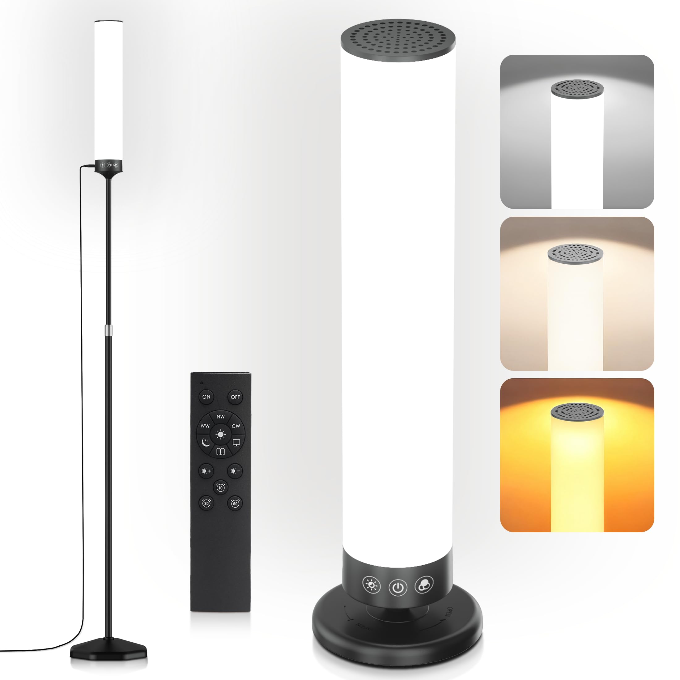OYADISIIOP light therapy lamp remote use for 10,000 lux mood support
