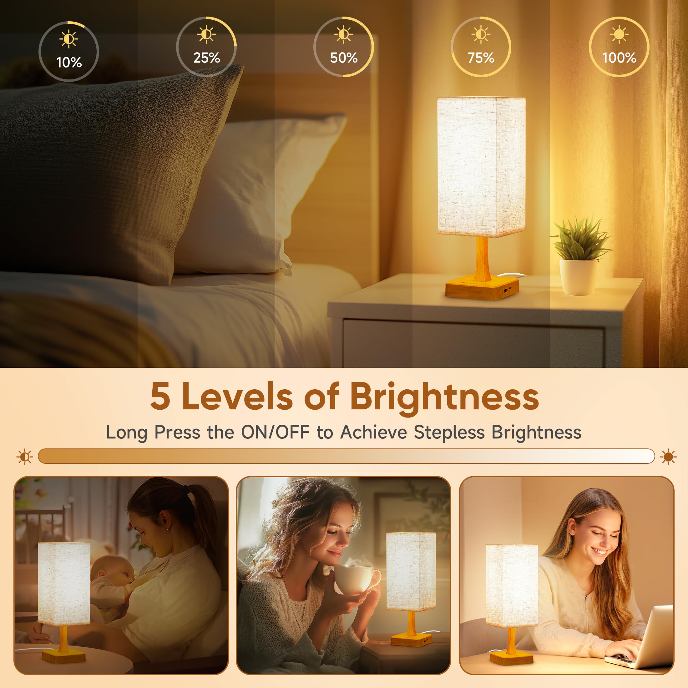 OYADISIIOP three color temperatures for work relax and sleep