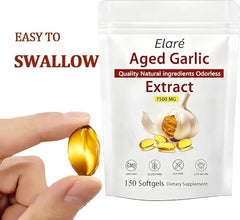 OYB aged garlic extract softgels close-up for convenient daily use