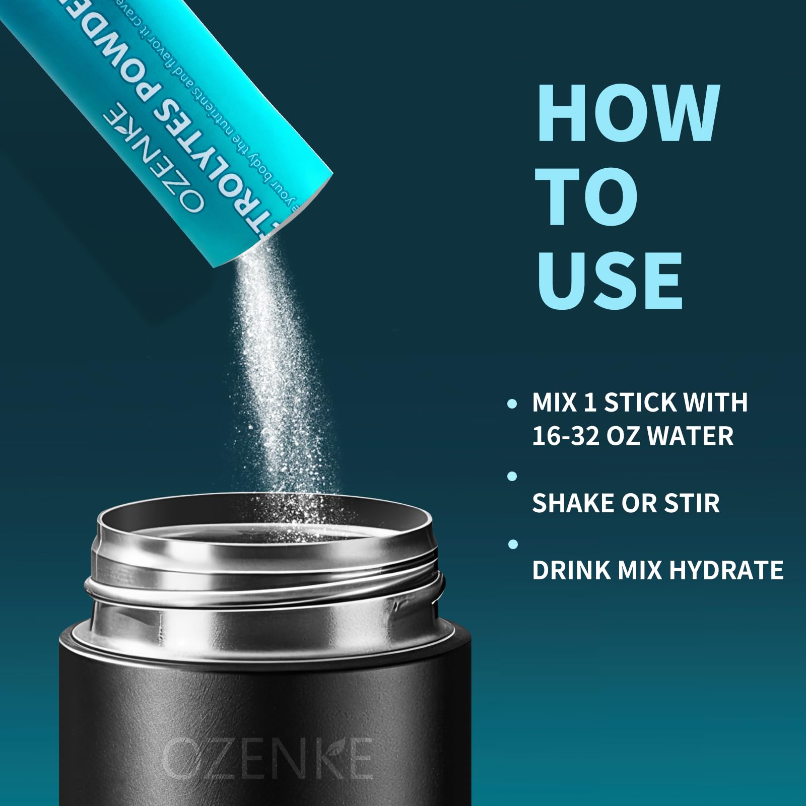 Athlete using OZENKE grape packet during a workout for hydration