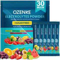 OZENKE lemonade electrolyte packets for quick on-the-go hydration.
