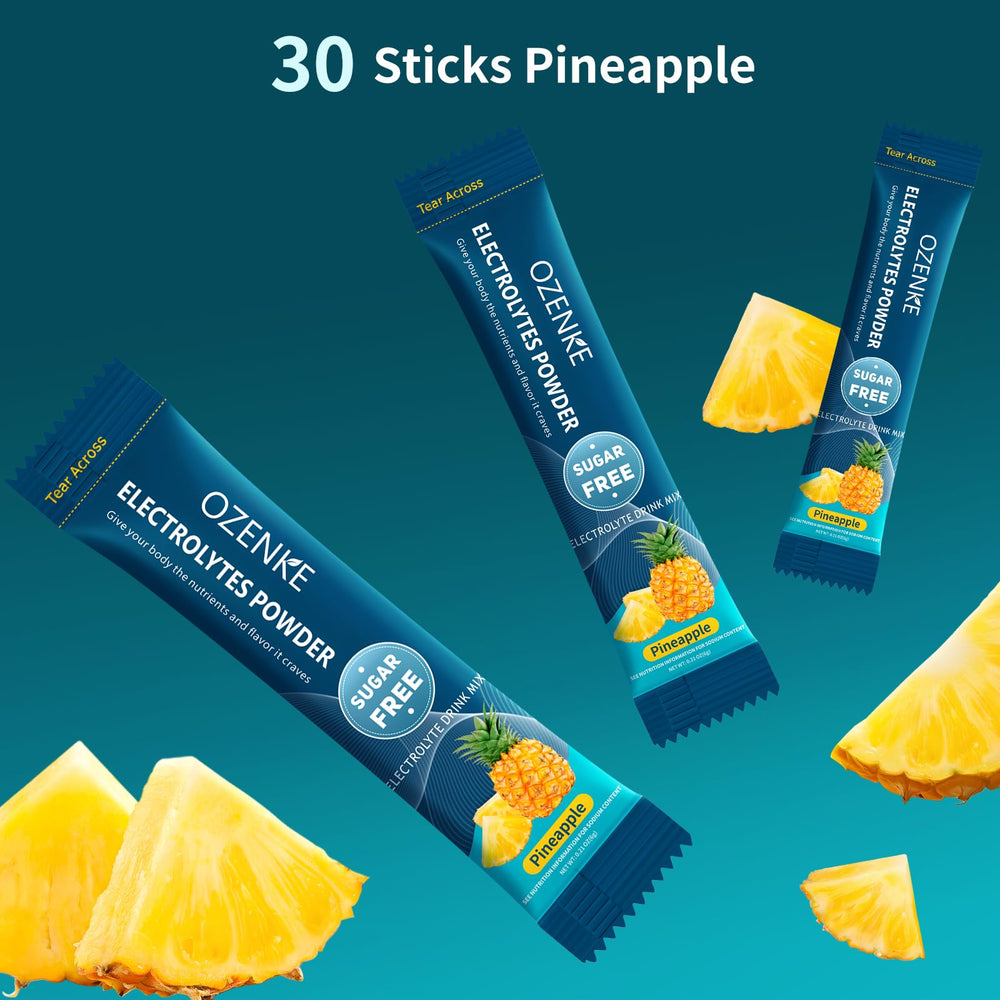 Pouring into a glass demonstrates easy mixing and pineapple flavor.