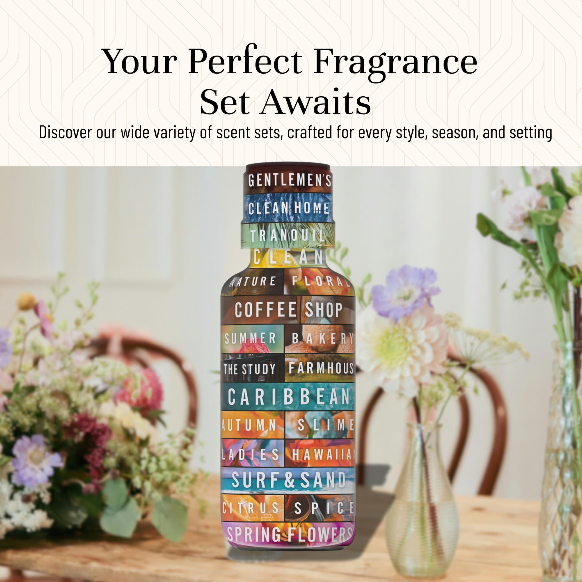 P&J Trading floral set gift box showcasing six premium scents