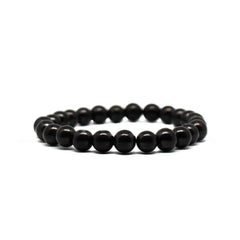 Pachamama Essentials 8mm shungite bracelet close-up for energy balance