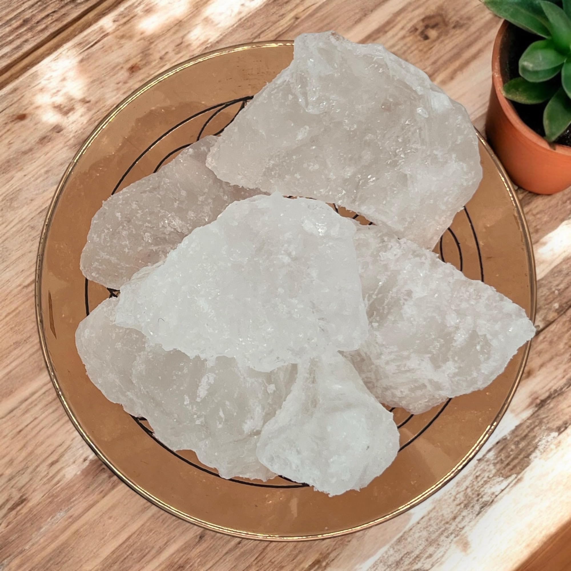 Pachamama Essentials alum stone in use as a natural deodorant option