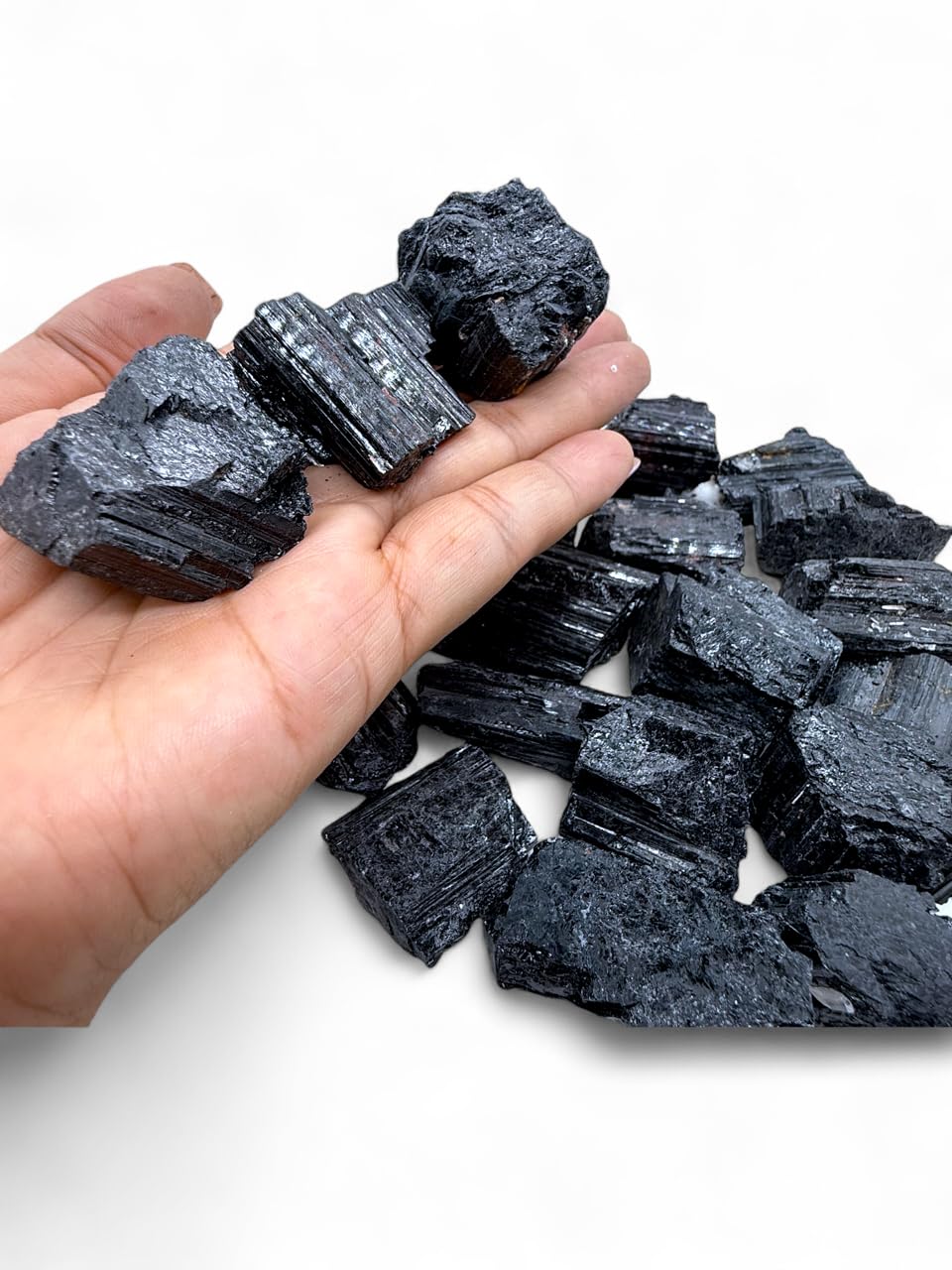 Pachamama Essentials black tourmaline crystals promote calm energy in living spaces.