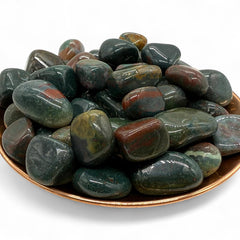 Pachamama Essentials Bloodstone fosters intuition and creative focus.